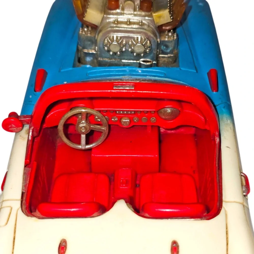 Toy State Industrial Hot Rod Car Unisex OS Blue Good Vintage 1984 Corvette Style